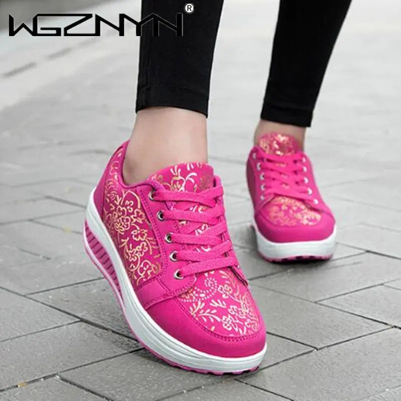 Orthopädische Sportschuhe mit Keilabsatz für Damen