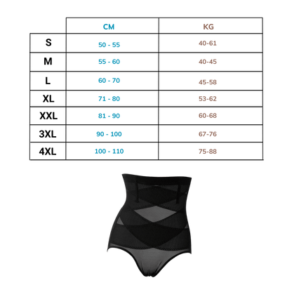 Kreuzkompression Culotte für einen flachen und straffen Bauch