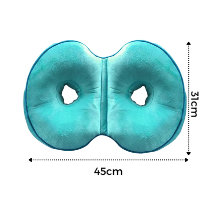 Doppelter ergonomischer Sitzkissen für optimalen Komfort für das Gesäß