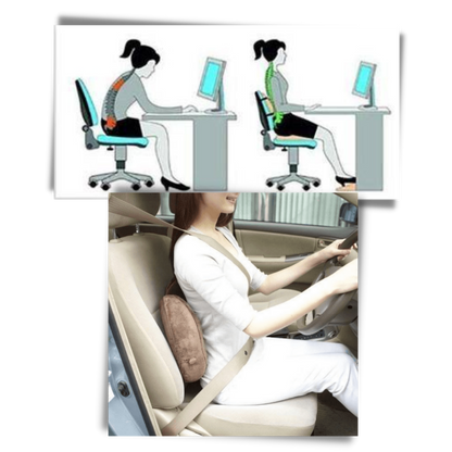 Doppelter ergonomischer Sitzkissen für optimalen Komfort für das Gesäß