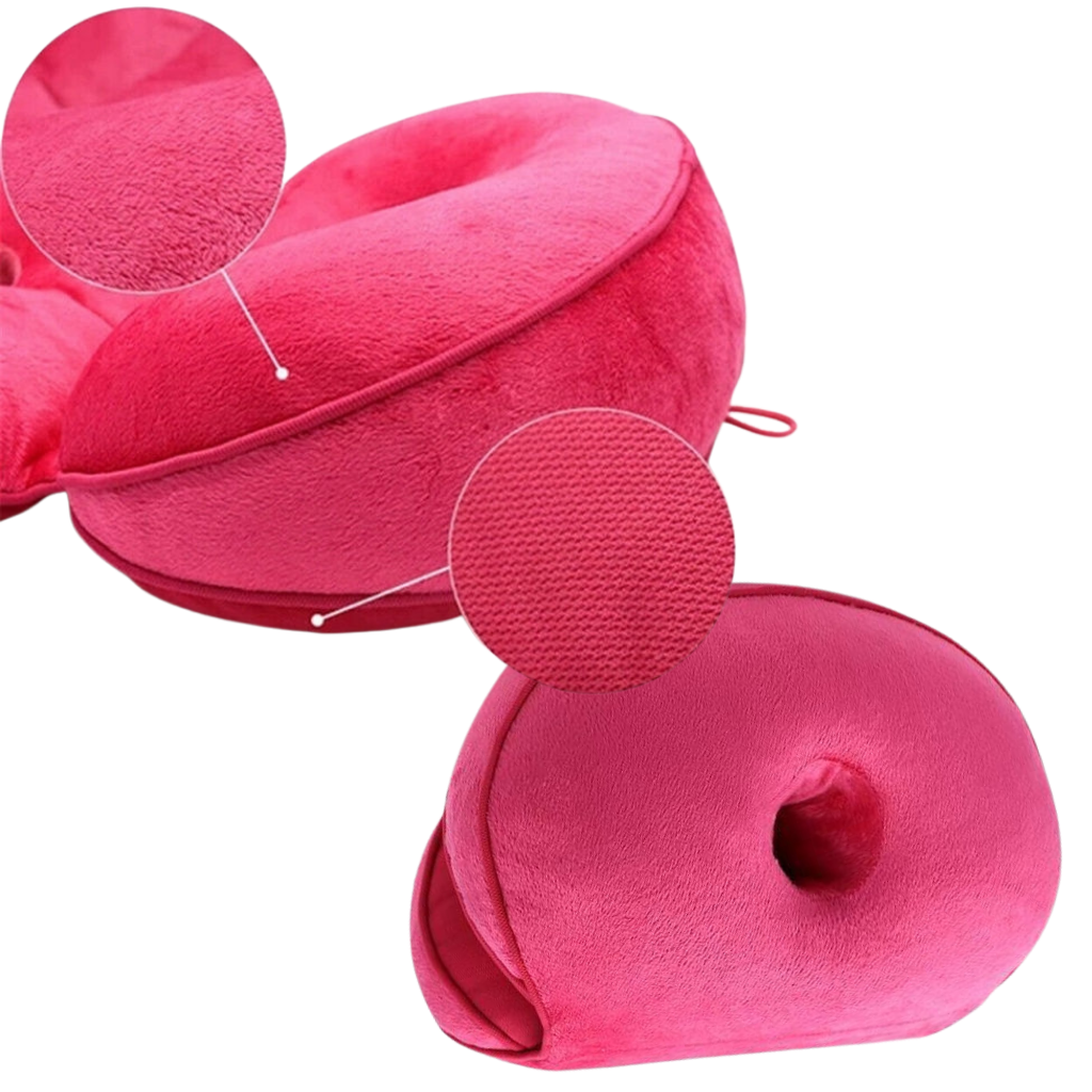 Doppelter ergonomischer Sitzkissen für optimalen Komfort für das Gesäß