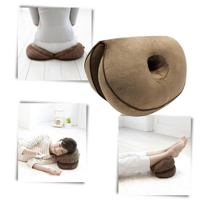 Doppelter ergonomischer Sitzkissen für optimalen Komfort für das Gesäß