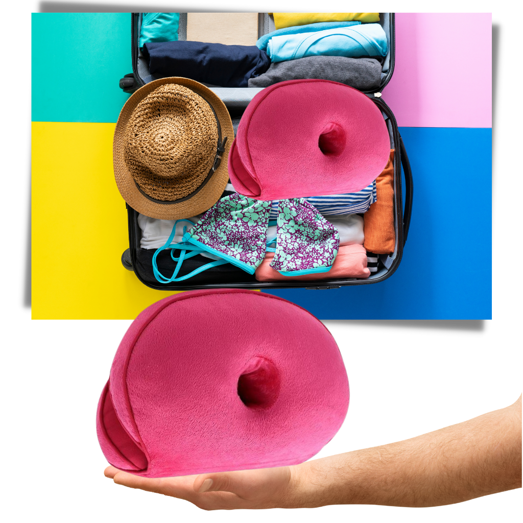 Doppelter ergonomischer Sitzkissen für optimalen Komfort für das Gesäß