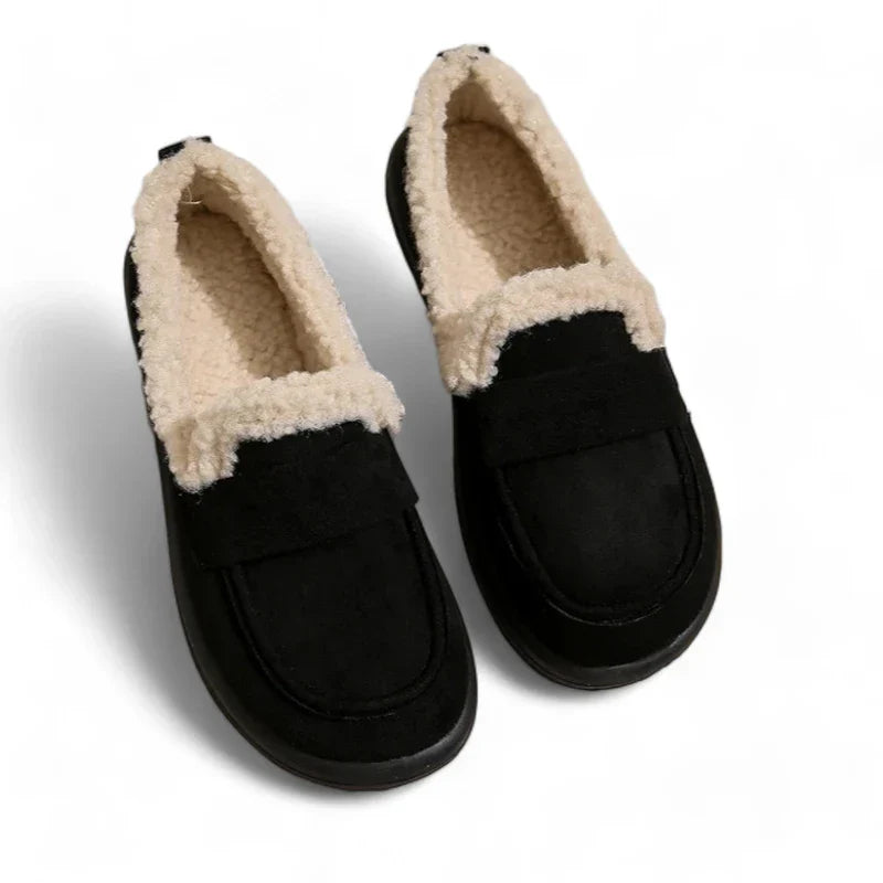 eleganter orthopädischer Damenmokassin aus Wildleder