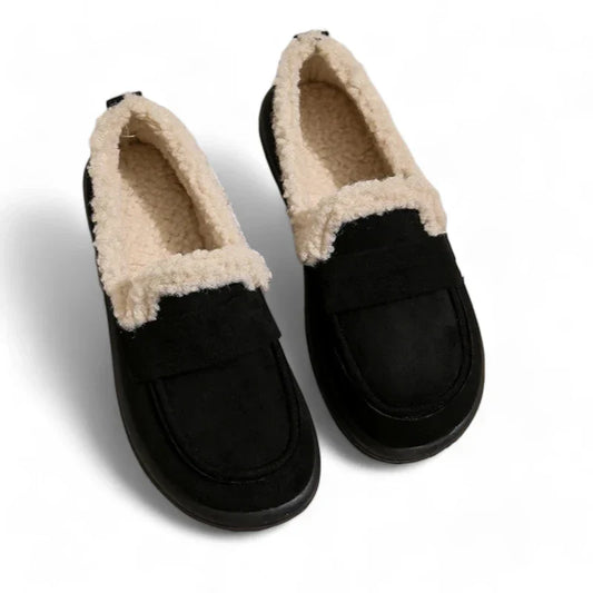 eleganter orthopädischer Damenmokassin aus Wildleder