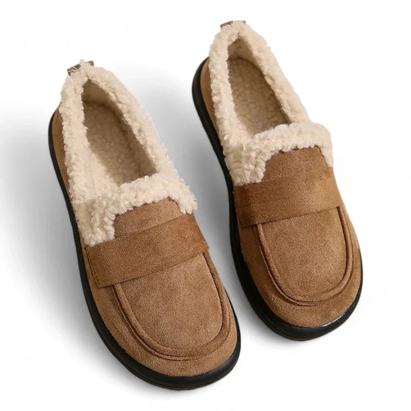 eleganter orthopädischer Damenmokassin aus Wildleder