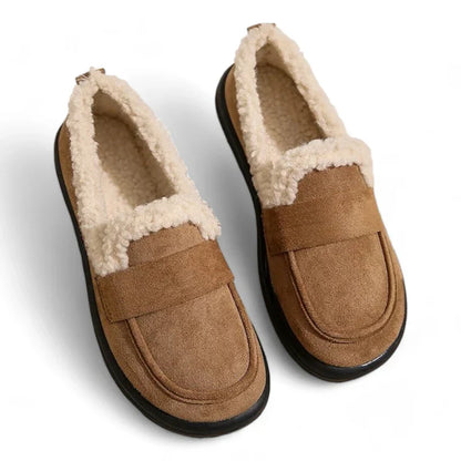 eleganter orthopädischer Damenmokassin aus Wildleder