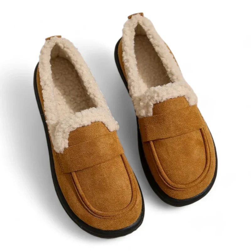 eleganter orthopädischer Damenmokassin aus Wildleder