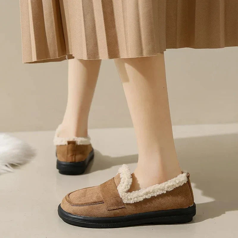 eleganter orthopädischer Damenmokassin aus Wildleder