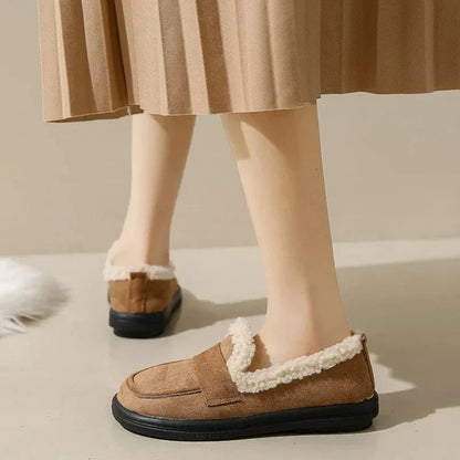 eleganter orthopädischer Damenmokassin aus Wildleder