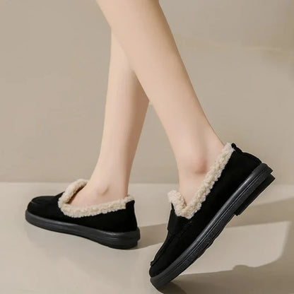 eleganter orthopädischer Damenmokassin aus Wildleder