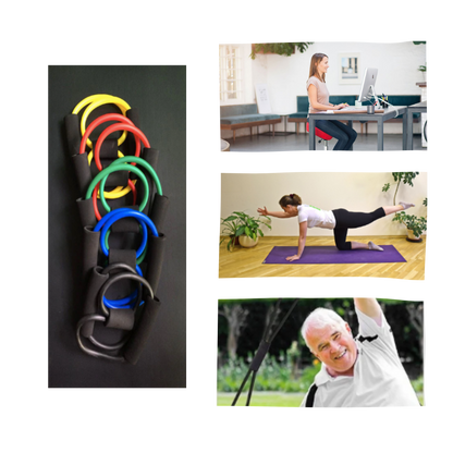Widerstandsband mit ergonomischen Griffen für ein optimales Training