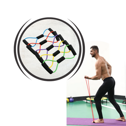 Widerstandsband mit ergonomischen Griffen für ein optimales Training