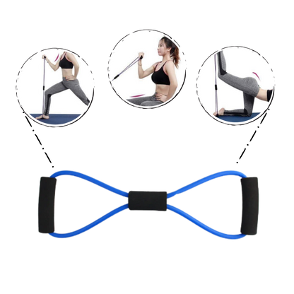 Widerstandsband mit ergonomischen Griffen für ein optimales Training