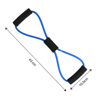 Widerstandsband mit ergonomischen Griffen für ein optimales Training