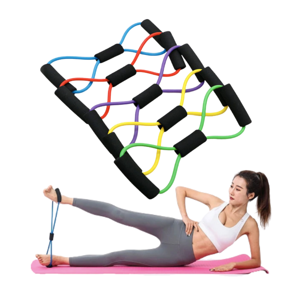 Widerstandsband mit ergonomischen Griffen für ein optimales Training
