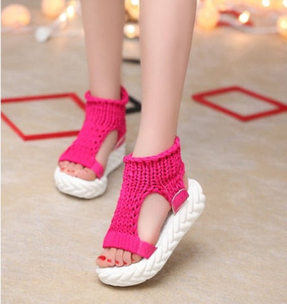 Damen-Plateausandalen - Briskory