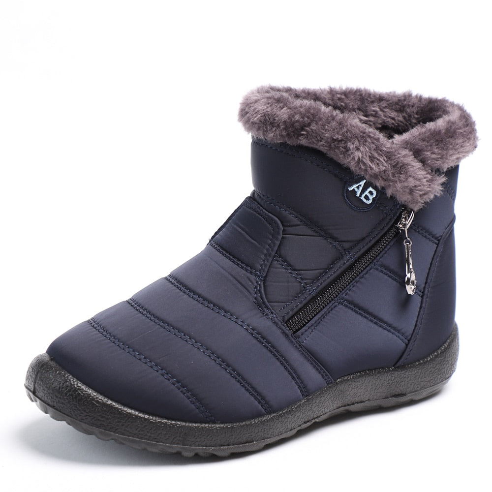 Wasserdichte Schneestiefel mit Reißverschluss