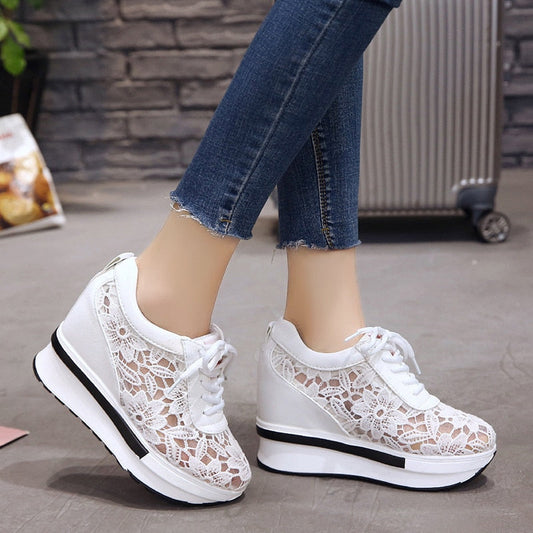 Blumen-Spitzenschuhe für Damen