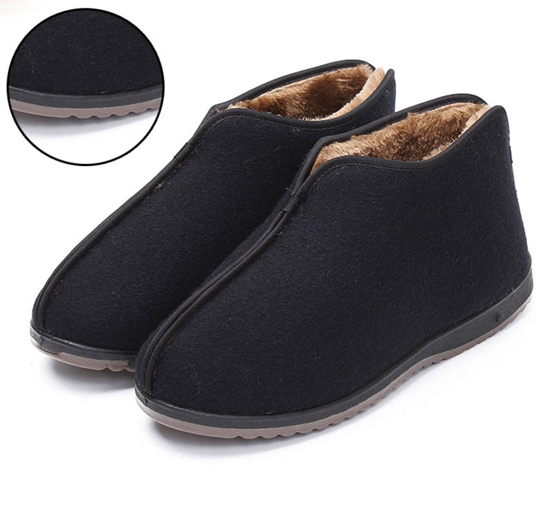 Stylische und bequeme Baumwoll-Hausschuhe für Herren - Saiko