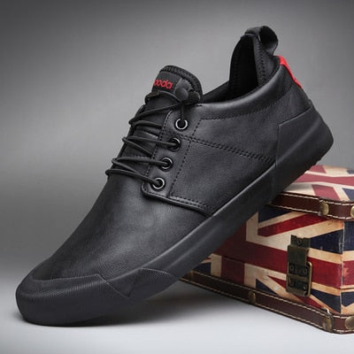 Herren-Freizeitschuhe aus Leder mit Schnürung – Turbon