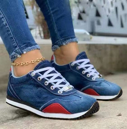 Orthopädische Komfortschuhe aus Denim