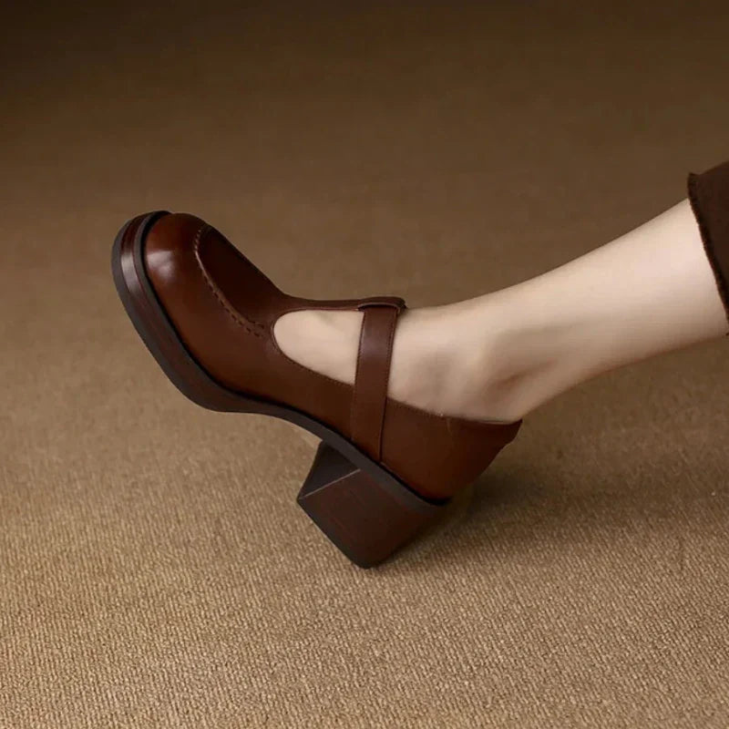 Orthopädische offene Ledermokassins für Damen