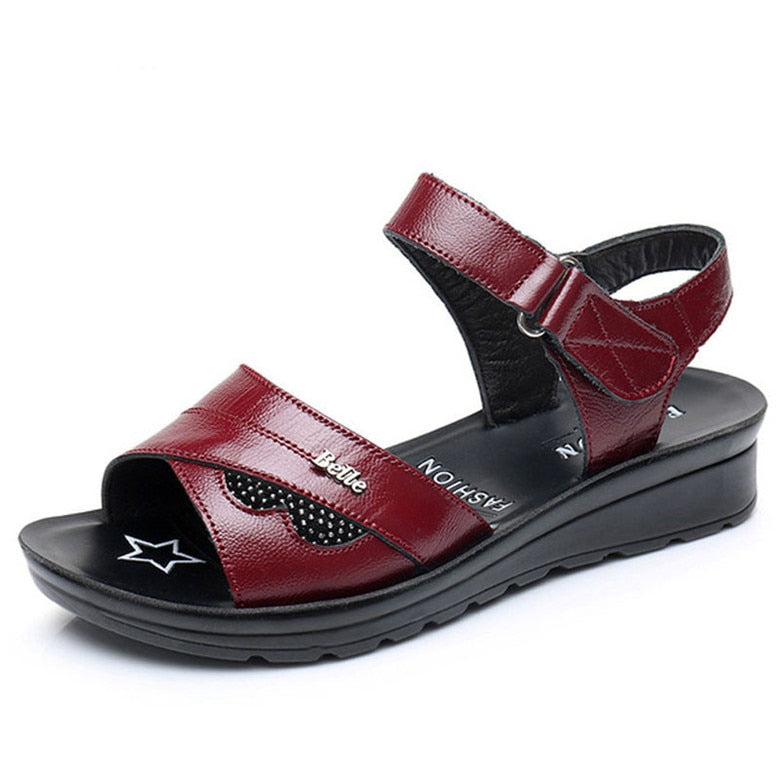 Orthopädische Sandalen aus Rindsleder für Damen