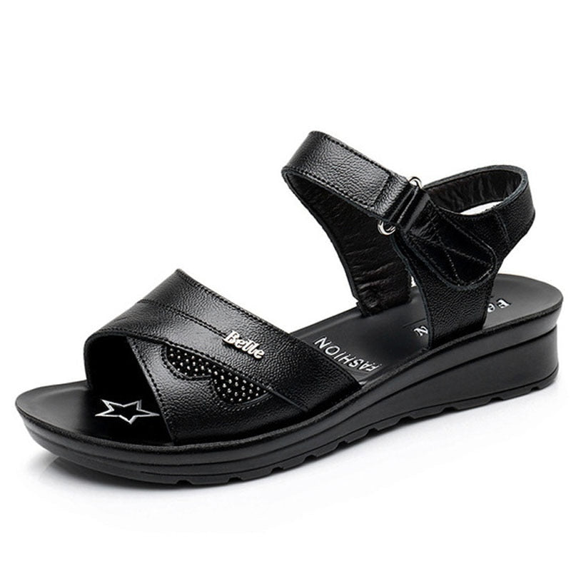 Orthopädische Sandalen aus Rindsleder für Damen