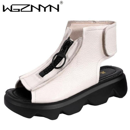 Retro-Plateausandalen für Damen - Fetoo