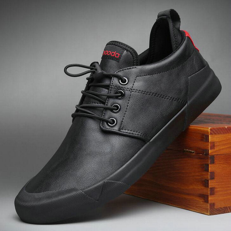 Herren-Freizeitschuhe aus Leder mit Schnürung – Turbon