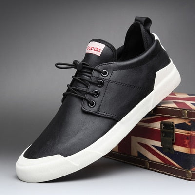 Herren-Freizeitschuhe aus Leder mit Schnürung – Turbon