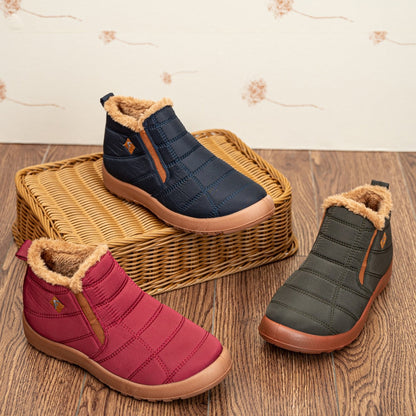 Winterwarme Pelzstiefeletten für Damen