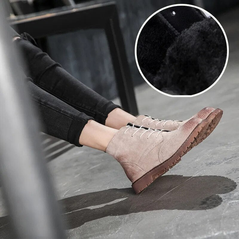 Petro-Damenstiefel aus Wildleder