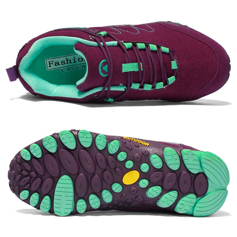 Orthopädische Outdoor-Wanderschuhe aus Leder für Damen – Tex