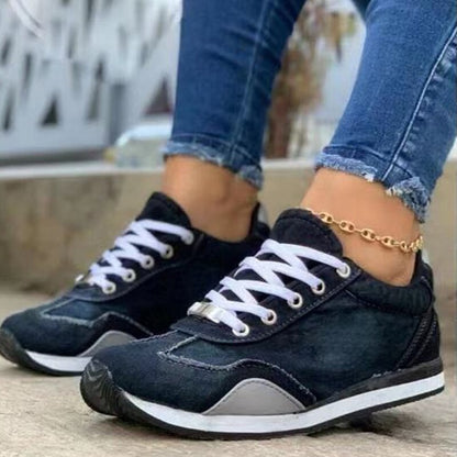 Orthopädische Komfortschuhe aus Denim