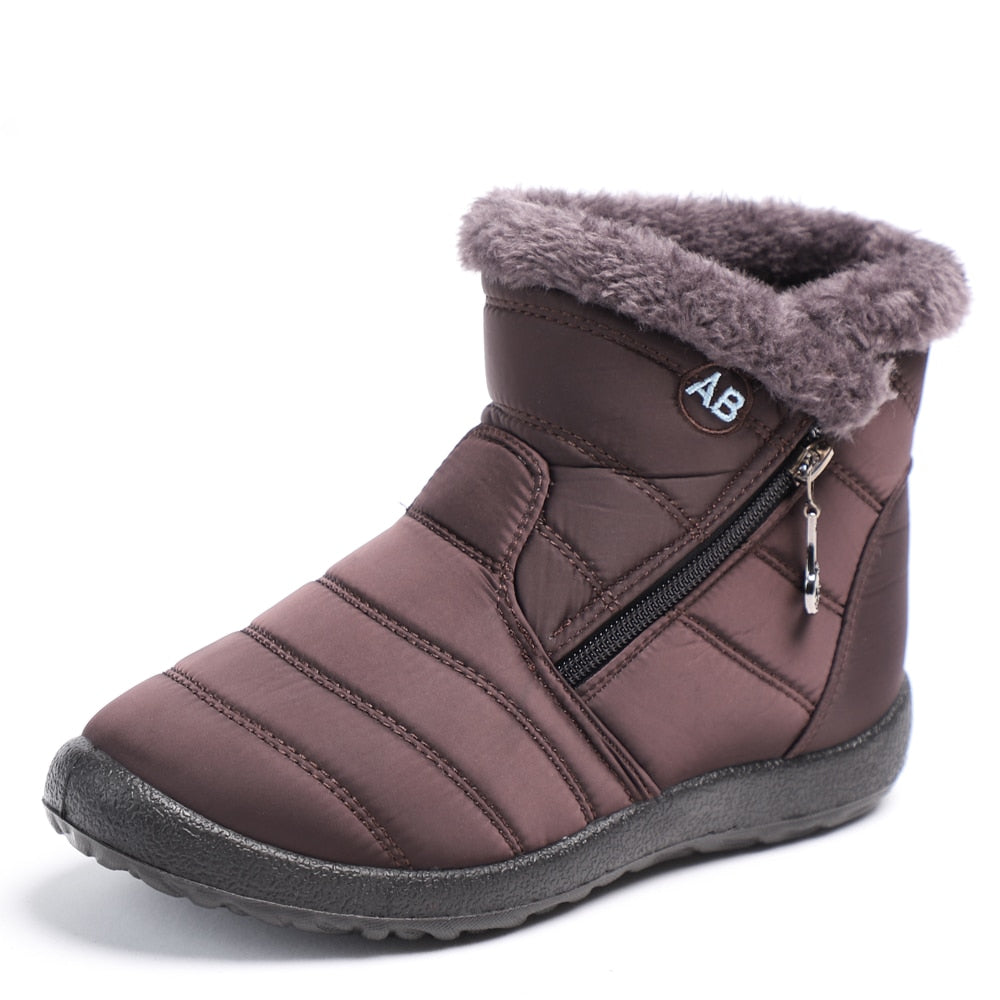 Wasserdichte Schneestiefel mit Reißverschluss
