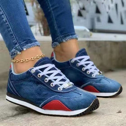 Orthopädische Komfortschuhe aus Denim