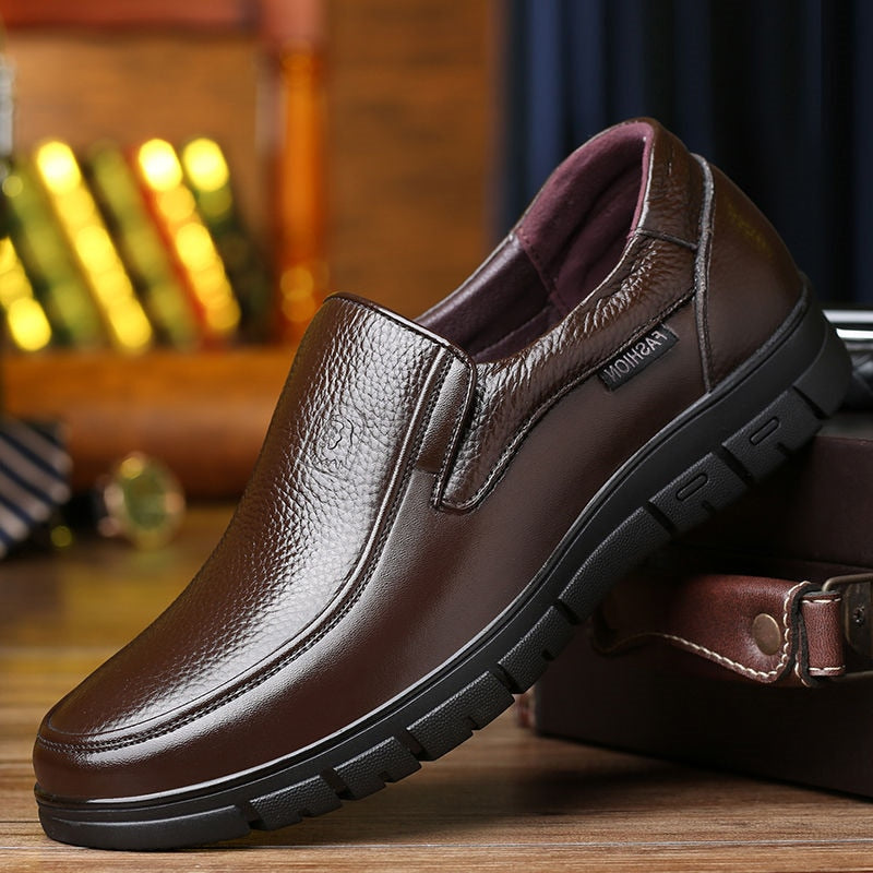 Luxuriöse Freizeitschuhe aus Leder für Herren – Kingo