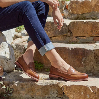 Orthopädischer Ledermokassin für Damen