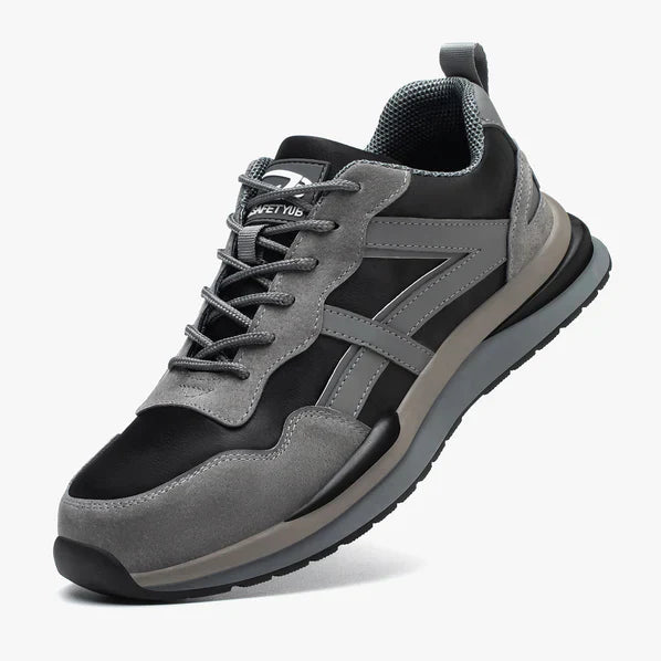 Leichte Sicherheitsschuhe aus Leder und Wildleder – Lazy