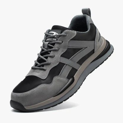 Leichte Sicherheitsschuhe aus Leder und Wildleder – Lazy