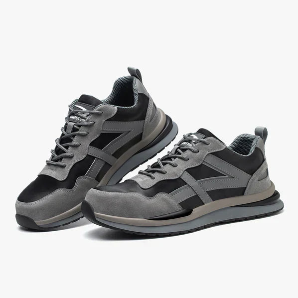 Leichte Sicherheitsschuhe aus Leder und Wildleder – Lazy