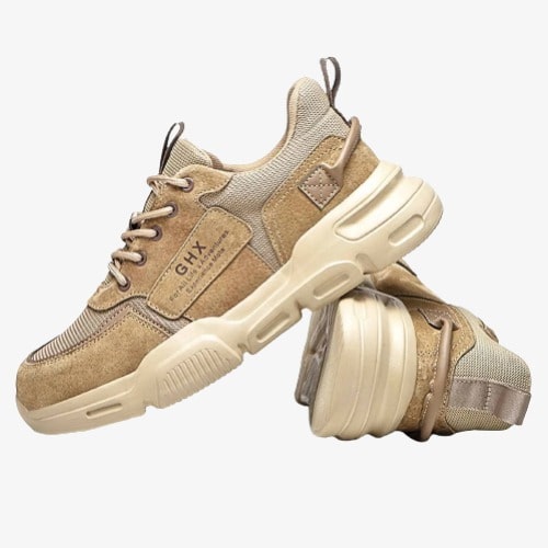 Stylische und bequeme Sicherheitschuhe aus hochwertigem Leder und Wildleder – GHX