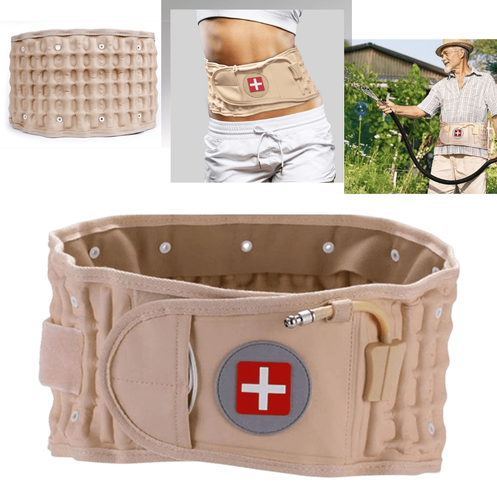 Lendenwirbelstützgürtel mit Luftdruckentlastung für optimalen Komfort