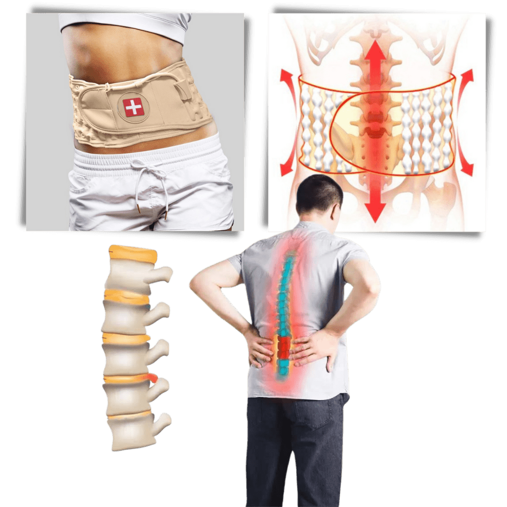 Lendenwirbelstützgürtel mit Luftdruckentlastung für optimalen Komfort