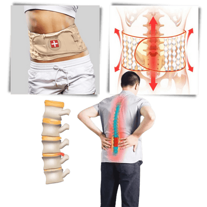 Lendenwirbelstützgürtel mit Luftdruckentlastung für optimalen Komfort