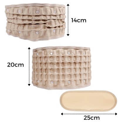 Lendenwirbelstützgürtel mit Luftdruckentlastung für optimalen Komfort