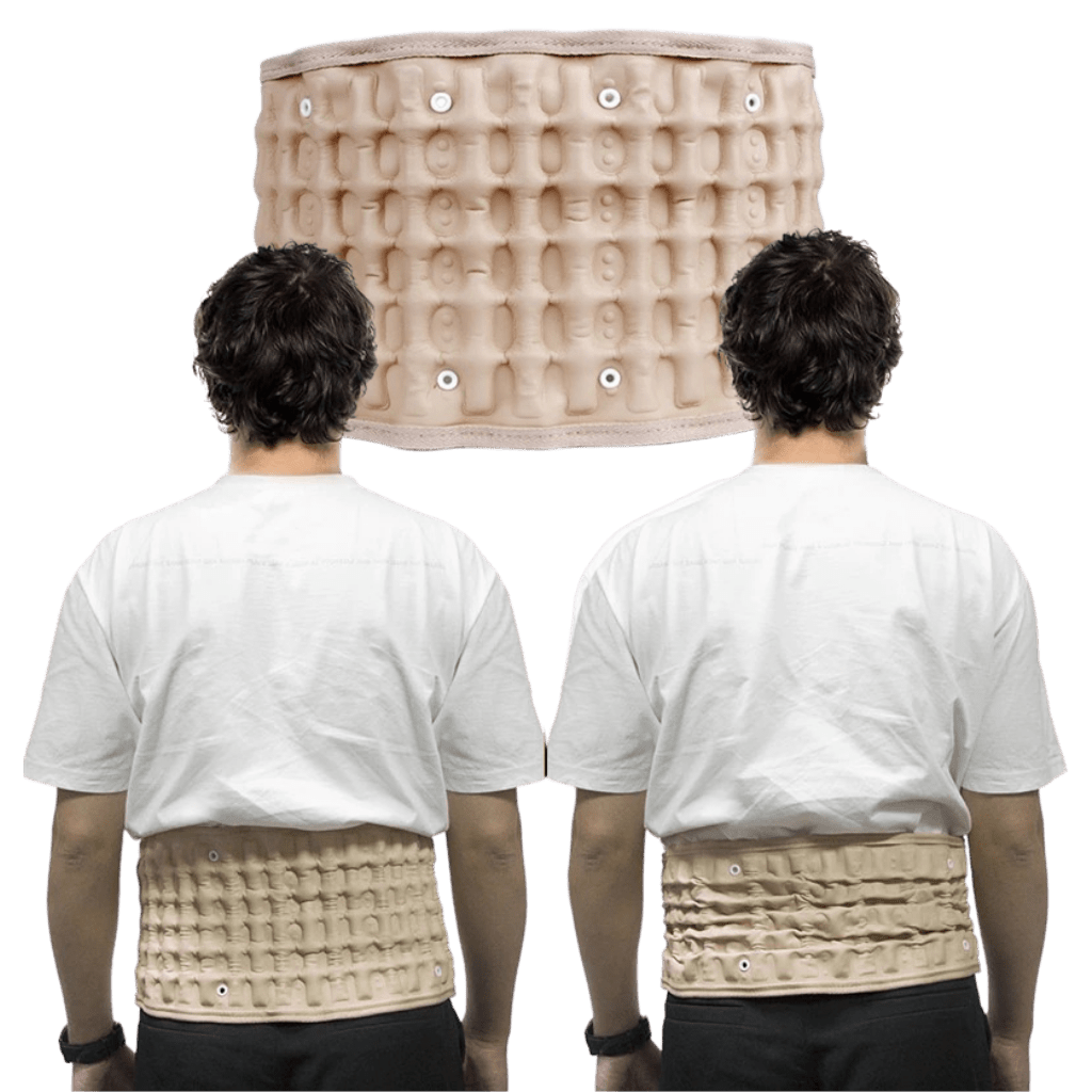 Lendenwirbelstützgürtel mit Luftdruckentlastung für optimalen Komfort