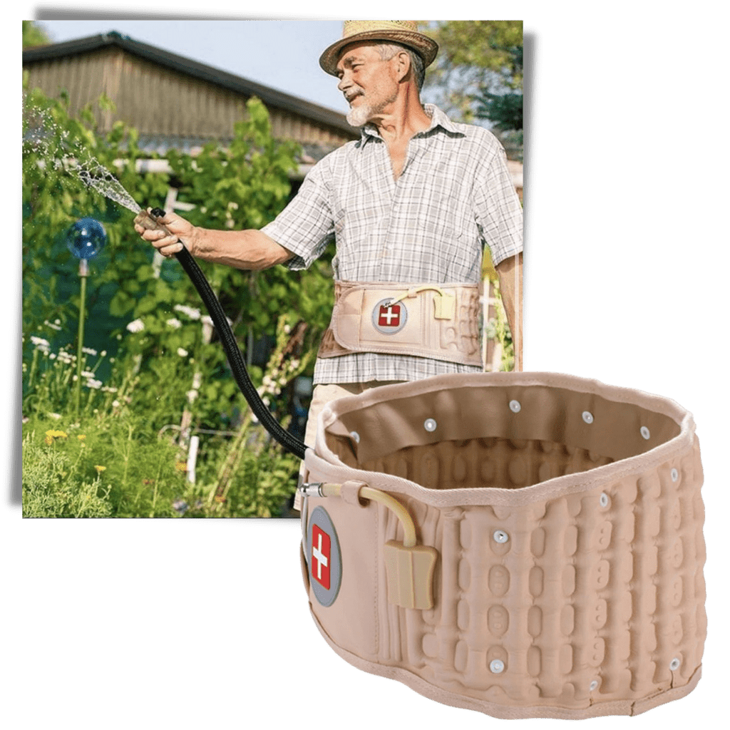 Lendenwirbelstützgürtel mit Luftdruckentlastung für optimalen Komfort